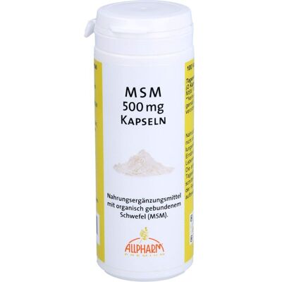 Allpharm Vertriebs GmbH MSM 500 mg Kapseln 100 St. (60 g) Allpharm Vertriebs GmbH MSM 500 mg Kapseln 100 St. (60 g)
