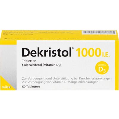 MIBE GmbH Arzneimittel DEKRISTOL 1.000 I.E. Tabletten 50 St. MIBE GmbH Arzneimittel DEKRISTOL 1.000 I.E. Tabletten 50 St.