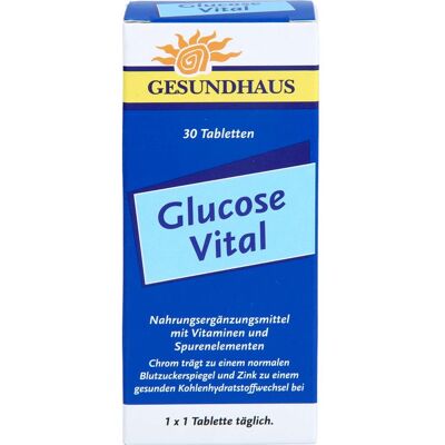 Wörwag Pharma GmbH & Co. KG GESUNDHAUS Glucose Vital Tabletten 30 St. Wörwag Pharma GmbH & Co. KG GESUNDHAUS Glucose Vital Tabletten 30 St.