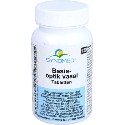 Synomed GmbH BASIS OPTIK vasal Tabletten 120 St. (50,4 g) Synomed GmbH BASIS OPTIK vasal Tabletten 120 St. (50,4 g)