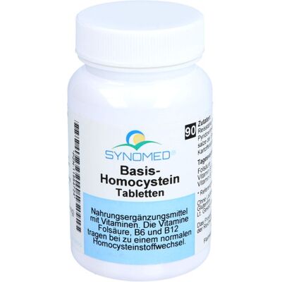 Synomed GmbH BASIS HOMOCYSTEIN Tabletten 90 St. (36 g) Synomed GmbH BASIS HOMOCYSTEIN Tabletten 90 St. (36 g)