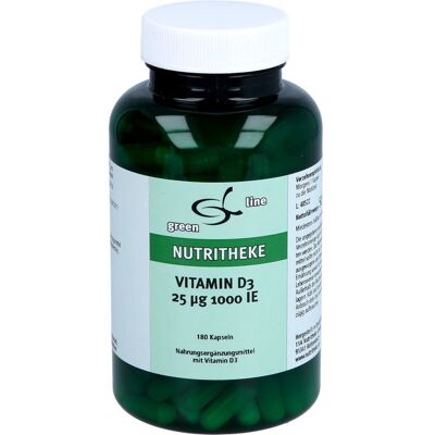 11 A Nutritheke GmbH VITAMIN D3 25 µg 1000 I.E. Kapseln 180 St. 11 A Nutritheke GmbH VITAMIN D3 25 µg 1000 I.E. Kapseln 180 St.