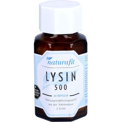NaturaFit GmbH NATURAFIT Lysin 500 Kapseln 60 St. (44,9 g) NaturaFit GmbH NATURAFIT Lysin 500 Kapseln 60 St. (44,9 g)