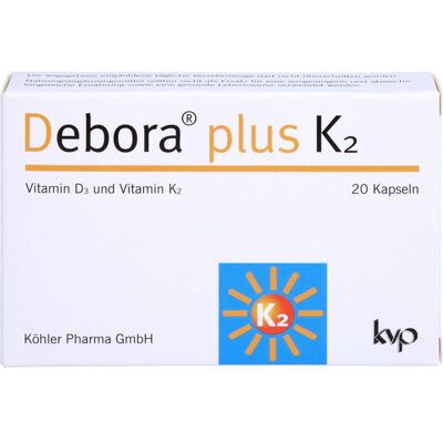 Köhler Pharma GmbH DEBORA plus K2 Kapseln 20 St. (9,6 g) Köhler Pharma GmbH DEBORA plus K2 Kapseln 20 St. (9,6 g)
