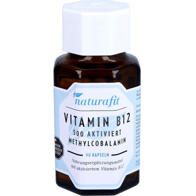 Naturafit - Vitamin B12 500 - 90 Kapseln - Nahrungsergänzungsmittel Naturafit - Vitamin B12 500 - 90 Kapseln - Nahrungsergänzungsmittel