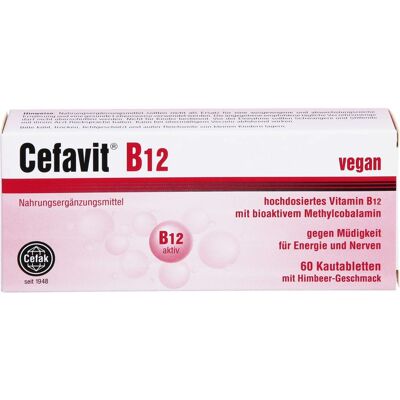 Cefak KG CEFAVIT B12 Kautabletten 60 St. (21,1 g) Cefak KG CEFAVIT B12 Kautabletten 60 St. (21,1 g)