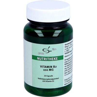 11 A Nutritheke GmbH VITAMIN B2 100 mg Kapseln 30 St. 11 A Nutritheke GmbH VITAMIN B2 100 mg Kapseln 30 St.