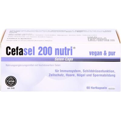 Cefak KG CEFASEL 200 nutri Selen-Caps 60 St. (19 g) Cefak KG CEFASEL 200 nutri Selen-Caps 60 St. (19 g)