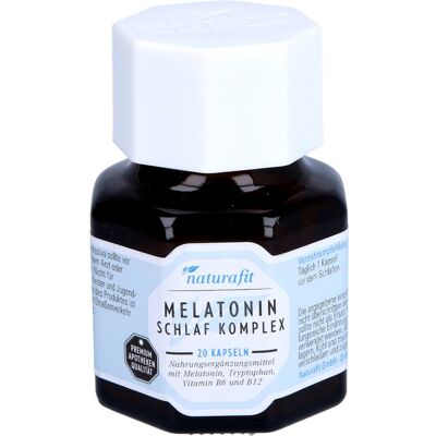 NaturaFit GmbH NATURAFIT Melatonin Schlaf Komplex Kapseln 20 St. (12,1 g) NaturaFit GmbH NATURAFIT Melatonin Schlaf Komplex Kapseln 20 St. (12,1 g)
