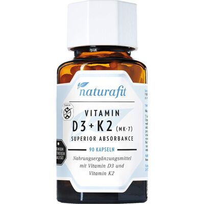 Naturafit - Vitamin D3 + K2 Mk-7 Naturafit - Vitamin D3 + K2 Mk-7