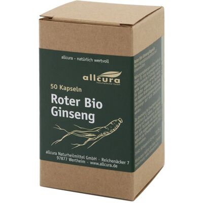 Allcura Naturheilmittel GmbH ROTER BIO Ginseng Kapseln 50 St. (16,25 g) Allcura Naturheilmittel GmbH ROTER BIO Ginseng Kapseln 50 St. (16,25 g)