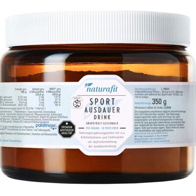NaturaFit GmbH NATURAFIT Sport Ausdauer Drink Pulver 350 g NaturaFit GmbH NATURAFIT Sport Ausdauer Drink Pulver 350 g