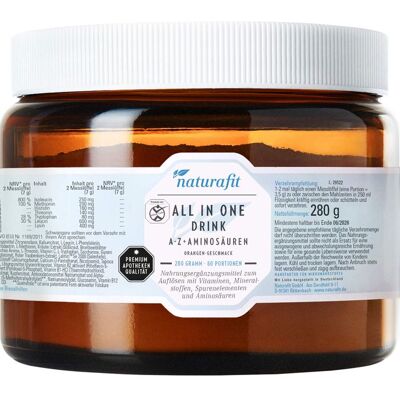 NaturaFit GmbH NATURAFIT All in One Drink A-Z+Aminosäuren Pulver 280 g NaturaFit GmbH NATURAFIT All in One Drink A-Z+Aminosäuren Pulver 280 g