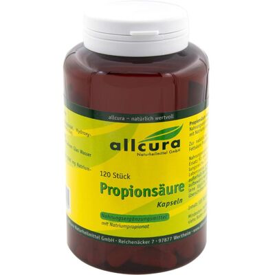 allcura Propionsäure 500 mg Kapseln - Nahrungsergänzung allcura Propionsäure 500 mg Kapseln - Nahrungsergänzung