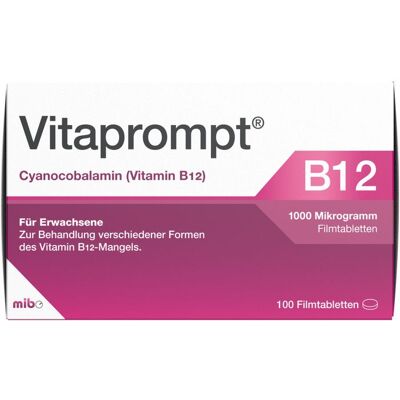 MIBE GmbH Arzneimittel VITAPROMPT 1000 Mikrogramm Filmtabletten 100 St. MIBE GmbH Arzneimittel VITAPROMPT 1000 Mikrogramm Filmtabletten 100 St.