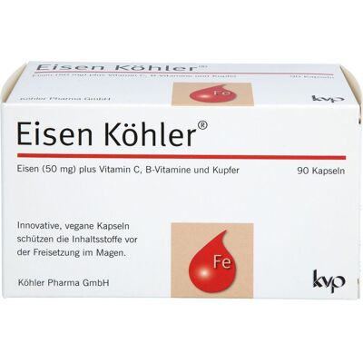 Köhler Pharma GmbH EISEN KÖHLER Kapseln 90 St. (57 g) Köhler Pharma GmbH EISEN KÖHLER Kapseln 90 St. (57 g)