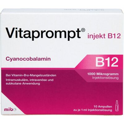 MIBE GmbH Arzneimittel VITAPROMPT injekt B12 1000 µg Injektionslösung 10 ml MIBE GmbH Arzneimittel VITAPROMPT injekt B12 1000 µg Injektionslösung 10 ml