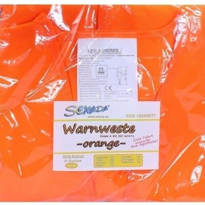 ERENA Verbandstoffe GmbH & Co. KG SENADA Warnweste orange im Beutel 1 St. ERENA Verbandstoffe GmbH & Co. KG SENADA Warnweste orange im Beutel 1 St.