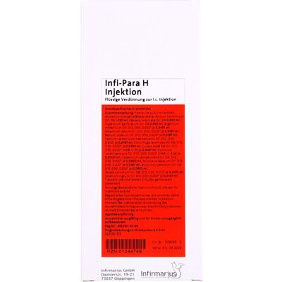 Infirmarius GmbH INFI PARA H Injektion Ampullen 10 St. Infirmarius GmbH INFI PARA H Injektion Ampullen 10 St.