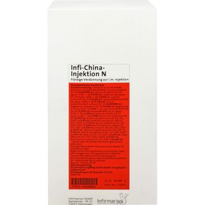 Infirmarius GmbH INFI CHINA Injektion N Ampullen 50 St. Infirmarius GmbH INFI CHINA Injektion N Ampullen 50 St.