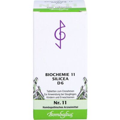 Bombastus-Werke AG BIOCHEMIE 11 Silicea D 6 Tabletten 200 St. Bombastus-Werke AG BIOCHEMIE 11 Silicea D 6 Tabletten 200 St.