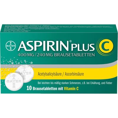 Bayer ASPIRIN plus C Brausetabletten 10 St. Bayer ASPIRIN plus C Brausetabletten 10 St.