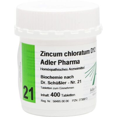 Adler Zincum chloratum D12 Tabletten - Homöopathisches Arzneimittel Adler Zincum chloratum D12 Tabletten - Homöopathisches Arzneimittel