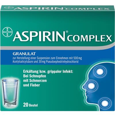 Bayer ASPIRIN Complex Btl.m.Gran.z.Herst.e.Susp.z.Einn. 20 St. Bayer ASPIRIN Complex Btl.m.Gran.z.Herst.e.Susp.z.Einn. 20 St.