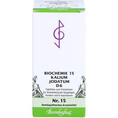 Bombastus-Werke AG BIOCHEMIE 15 Kaliumjodatum D 6 Tabletten - Homöopathisches Heilmittel Bombastus-Werke AG BIOCHEMIE 15 Kaliumjodatum D 6 Tabletten - Homöopathisches Heilmittel