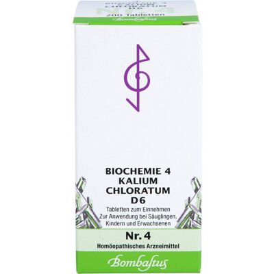 Bombastus-Werke AG BIOCHEMIE 4 Kalium chloratum D6 Tabletten Bombastus-Werke AG BIOCHEMIE 4 Kalium chloratum D6 Tabletten