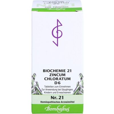 Bombastus-Werke AG BIOCHEMIE Zincum chloratum D6 Tabletten - Homöopathisches Arzneimittel Bombastus-Werke AG BIOCHEMIE Zincum chloratum D6 Tabletten - Homöopathisches Arzneimittel