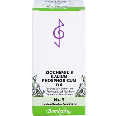 Bombastus-Werke AG BIOCHEMIE 5 Kalium phosphoricum D 6 Tabletten 200 St. Bombastus-Werke AG BIOCHEMIE 5 Kalium phosphoricum D 6 Tabletten 200 St.