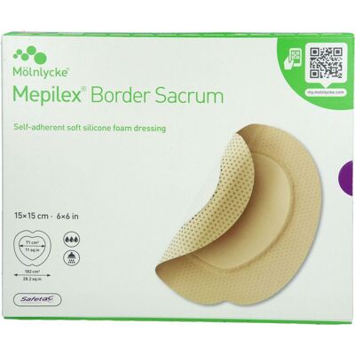 Docpharm GmbH MEPILEX Border Sacrum Schaumverb.15x15 cm steril 5 St. Docpharm GmbH MEPILEX Border Sacrum Schaumverb.15x15 cm steril 5 St.