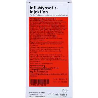 Infirmarius GmbH INFI MYOSOTIS Injektion 10 ml Infirmarius GmbH INFI MYOSOTIS Injektion 10 ml