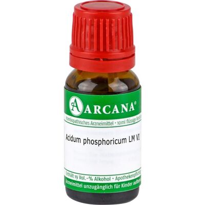 ARCANA Dr. Sewerin GmbH & Co.KG Arzneimittel-Herstellung ACIDUM PHOSPHORICUM LM 6 Dilution 10 ml ARCANA Dr. Sewerin GmbH & Co.KG Arzneimittel-Herstellung ACIDUM PHOSPHORICUM LM 6 Dilution 10 ml