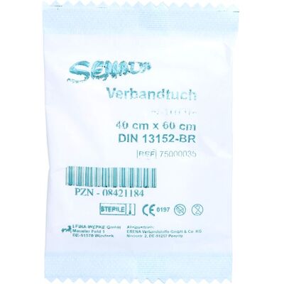 ERENA Verbandstoffe GmbH & Co. KG SENADA Verbandtuch 40x60 1 St. ERENA Verbandstoffe GmbH & Co. KG SENADA Verbandtuch 40x60 1 St.