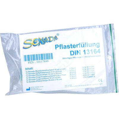 ERENA Verbandstoffe GmbH & Co. KG SENADA Pflasterfüllung DIN 13164 1 St. ERENA Verbandstoffe GmbH & Co. KG SENADA Pflasterfüllung DIN 13164 1 St.