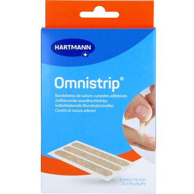 Paul Hartmann AG Omnistrip Wundnahtstreifen - 6x76 mm, 2 St Paul Hartmann AG Omnistrip Wundnahtstreifen - 6x76 mm, 2 St