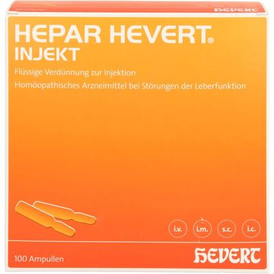 Hevert-Arzneimittel GmbH & Co. KG HEPAR HEVERT injekt Ampullen 200 ml Hevert-Arzneimittel GmbH & Co. KG HEPAR HEVERT injekt Ampullen 200 ml