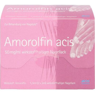 MIBE GmbH Arzneimittel AMOROLFIN acis 50 mg/ml wirkstoffhalt.Nagellack 6 ml MIBE GmbH Arzneimittel AMOROLFIN acis 50 mg/ml wirkstoffhalt.Nagellack 6 ml