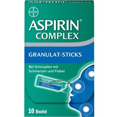 Bayer ASPIRIN Complex Granulat-Sticks 500 mg/30 mg 10 St. Bayer ASPIRIN Complex Granulat-Sticks 500 mg/30 mg 10 St.