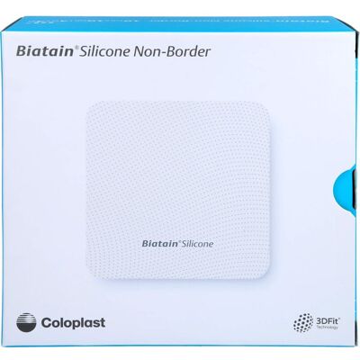 Coloplast GmbH BIATAIN Silicone Non-Border Schaumverb.10x10 cm 10 St. Coloplast GmbH BIATAIN Silicone Non-Border Schaumverb.10x10 cm 10 St.