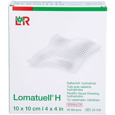 Cc LOMATUELL H Salbentüll 10x10 cm steril 50 St. Cc LOMATUELL H Salbentüll 10x10 cm steril 50 St.