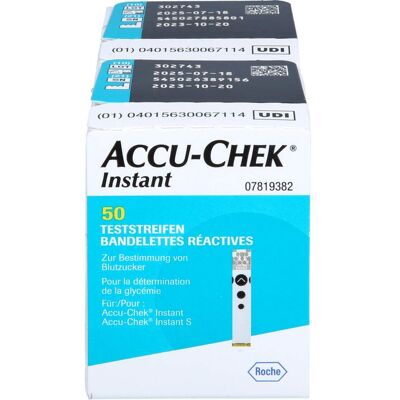 Accu Chek - Instant Teststreifen - 2x50 Streifen - Teststreifen Accu Chek - Instant Teststreifen - 2x50 Streifen - Teststreifen