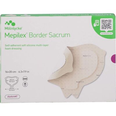 Mölnlycke Health Care GmbH MEPILEX Border Sacrum Schaumverb.16x20 cm steril 5 St. Mölnlycke Health Care GmbH MEPILEX Border Sacrum Schaumverb.16x20 cm steril 5 St.