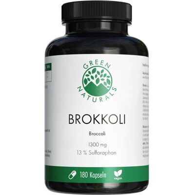 Heilpflanzenwohl GmbH GREEN NATURALS Brokkoli+13% Sulforaphan vegan Kps. 180 St. Heilpflanzenwohl GmbH GREEN NATURALS Brokkoli+13% Sulforaphan vegan Kps. 180 St.