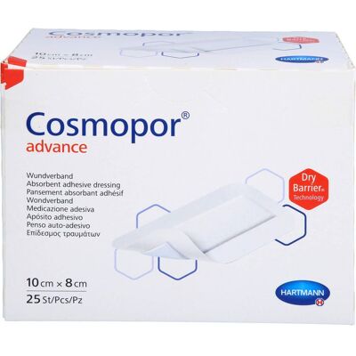 Docpharm GmbH COSMOPOR Advance Wundverband 8x10 cm 25 St. Docpharm GmbH COSMOPOR Advance Wundverband 8x10 cm 25 St.