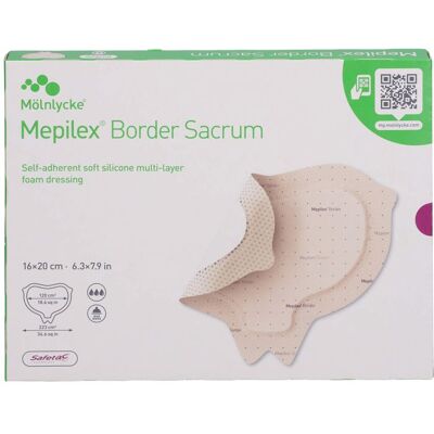 Kohlpharma GmbH MEPILEX Border Sacrum Schaumverb.16x20 cm steril 5 St. Kohlpharma GmbH MEPILEX Border Sacrum Schaumverb.16x20 cm steril 5 St.
