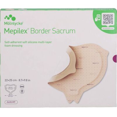Kohlpharma GmbH MEPILEX Border Sacrum Schaumverb.22x25 cm steril 5 St. Kohlpharma GmbH MEPILEX Border Sacrum Schaumverb.22x25 cm steril 5 St.