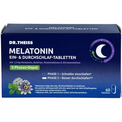 Dr. Theiss Naturwaren GmbH DR.THEISS Melatonin Ein- & Durchschlaf-Tabletten 60 St. Dr. Theiss Naturwaren GmbH DR.THEISS Melatonin Ein- & Durchschlaf-Tabletten 60 St.